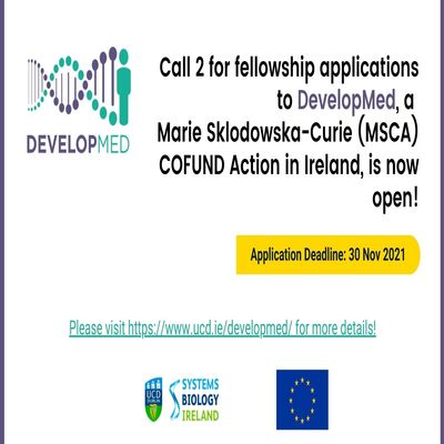 Marie Sklodowska-Curie COFUND Programme ‘DevelopMed’ Call 2 Now Open!